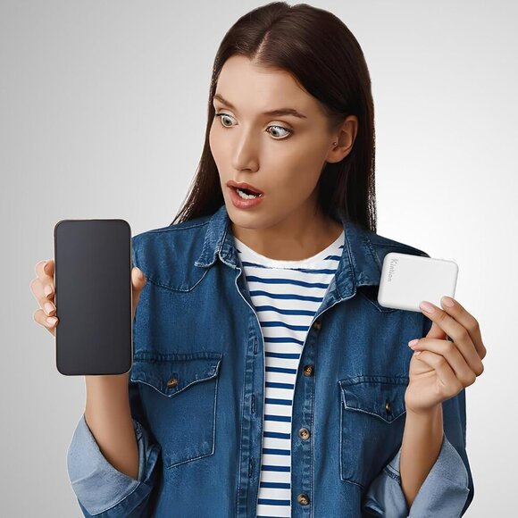 Rechargeable Pocket Mirror, Double Sided 1X/3X Magnification Compact Vanity Mirr - Picture 2 of 6